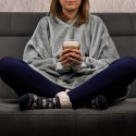 Bluzair Bluza Koc Hoodie Oversize Polska Jasnoszara Bluzair Bluza Koc Hoodie Oversize Polska Jasnoszara