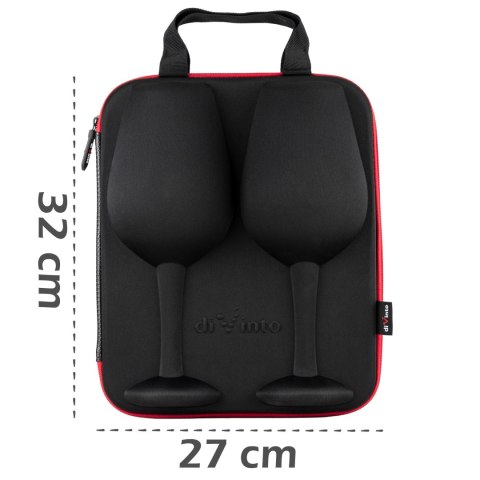 Etui z kieliszkami do wina diVinto XXL z napisem Etui z kieliszkami do wina diVinto XXL z napisem