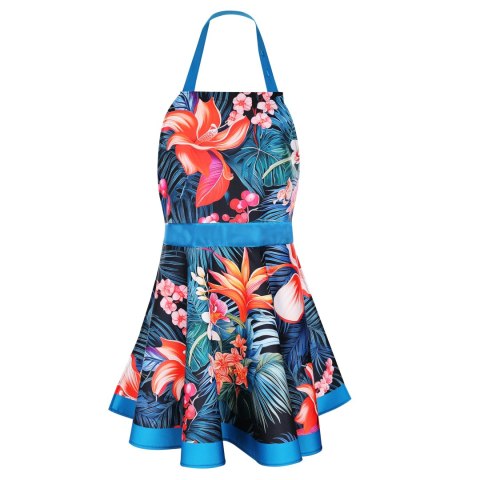 Nitly Paradise Blue - Fartuch Sukienka - prezent Dzień Kobiet Dzień Matki Nitly Paradise Blue - Fartuch Sukienka - prezent Dzień Kobiet Dzień Matki
