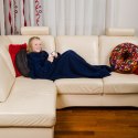 Kocyk Szlafrok Granat dla dziecka koc z rękawami