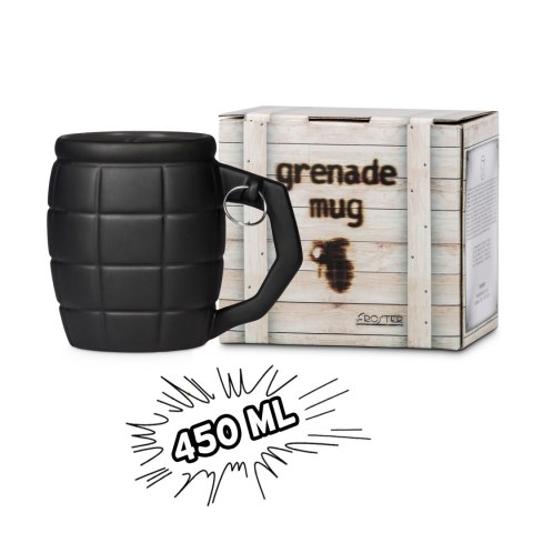 Kubek Granat Czarny 450 ml militarny dla faceta Kubek Granat Czarny 450 ml militarny dla faceta