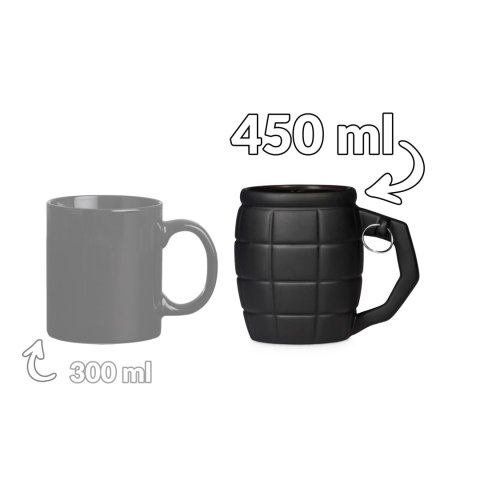 Kubek Granat Czarny 450 ml militarny dla faceta Kubek Granat Czarny 450 ml militarny dla faceta