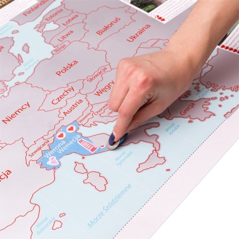 Mapa Zdrapka dla Dwojga prezent na Walentynki ŚLUB Mapa Zdrapka dla Dwojga prezent na Walentynki ŚLUB