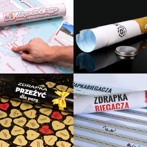 Mapa Zdrapka dla Dwojga prezent na Walentynki ŚLUB Mapa Zdrapka dla Dwojga prezent na Walentynki ŚLUB