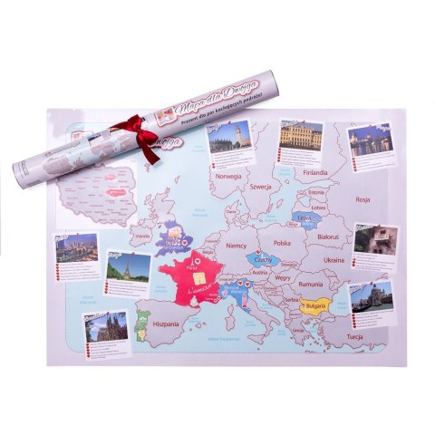 Mapa Zdrapka dla Dwojga prezent na Walentynki ŚLUB Mapa Zdrapka dla Dwojga prezent na Walentynki ŚLUB