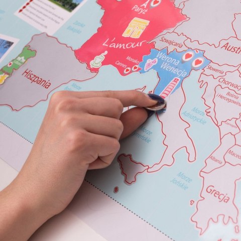 Mapa Zdrapka dla Dwojga prezent na Walentynki ŚLUB Mapa Zdrapka dla Dwojga prezent na Walentynki ŚLUB