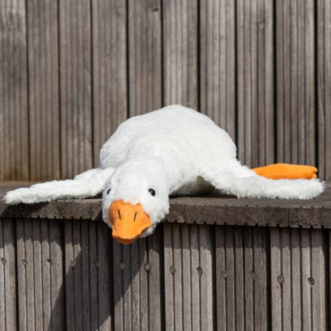 Grzejąca Gęś o Gorącym Sercu XL 90 cm - prezent na ślub, walentynki Grzejąca Gęś o Gorącym Sercu XL 90 cm - prezent na ślub, walentynki