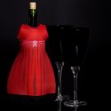 Lady diVinto Czerwony ubranko na butelkę wino Lady diVinto Czerwony ubranko na butelkę wino