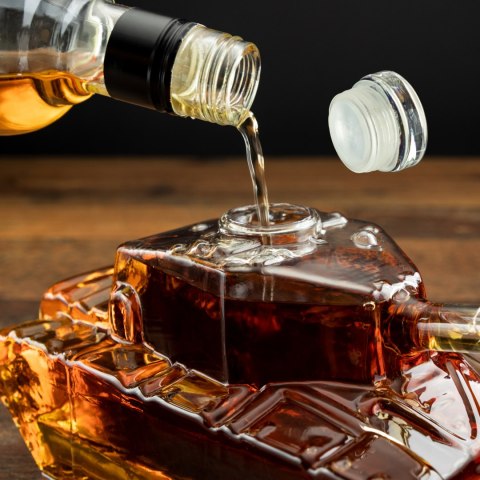 Czołg szklana karafka do whisky dla niego faceta Czołg szklana karafka do whisky dla niego faceta