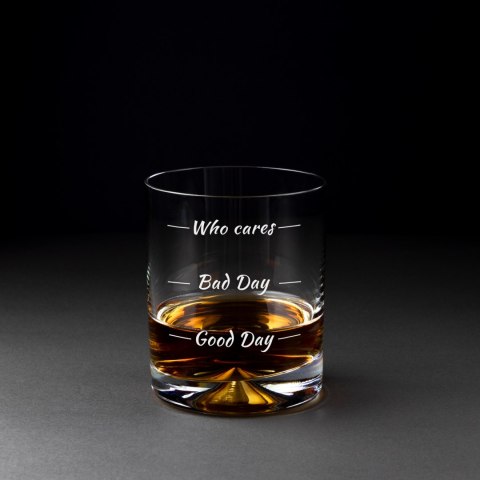 Etui na butelkę ze szklankami do whisky Who cares Etui na butelkę ze szklankami do whisky Who cares