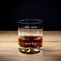 Etui na butelkę ze szklankami do whisky Who cares Etui na butelkę ze szklankami do whisky Who cares