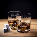 Etui na butelkę ze szklankami do whisky Who cares Etui na butelkę ze szklankami do whisky Who cares