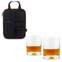 Etui na whisky + 2 szklanki dla męża taty faceta Etui na whisky + 2 szklanki dla męża taty faceta