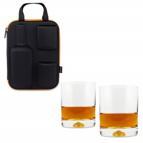 Etui na whisky + 2 szklanki dla męża taty faceta Etui na whisky + 2 szklanki dla męża taty faceta