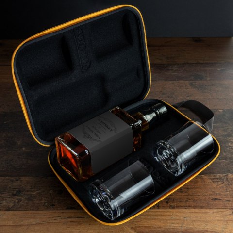 Etui na whisky + 2 szklanki dla męża taty faceta Etui na whisky + 2 szklanki dla męża taty faceta