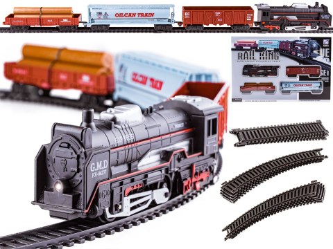 Kolejka rail king Parowóz + 3 Wagony Kolejka rail king Parowóz + 3 Wagony