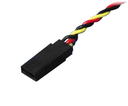 Przewód serwa z gniazdem, skręcony (JR) 30cm 3x0,33 Przewód serwa z gniazdem, skręcony (JR) 30cm 3x0,33
