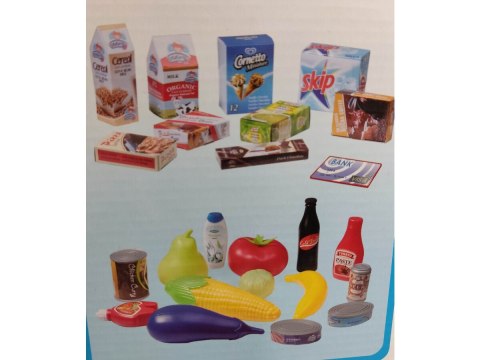 Wózek Koszyk Na Zakupy Z Produktami I Kalkulatorem Wózek Koszyk Na Zakupy Z Produktami I Kalkulatorem