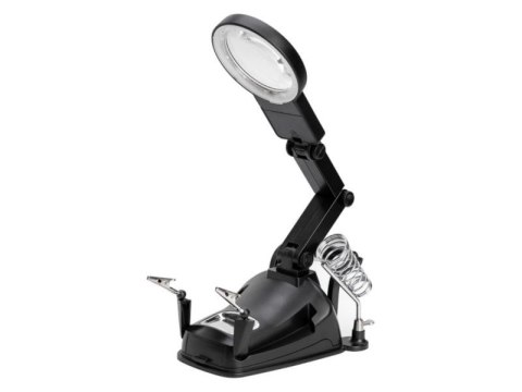 Trzecia ręka, stacja, uchwyt do lutowania + Lupa Z Podświetleniem LED Trzecia ręka, stacja, uchwyt do lutowania + Lupa Z Podświetleniem LED