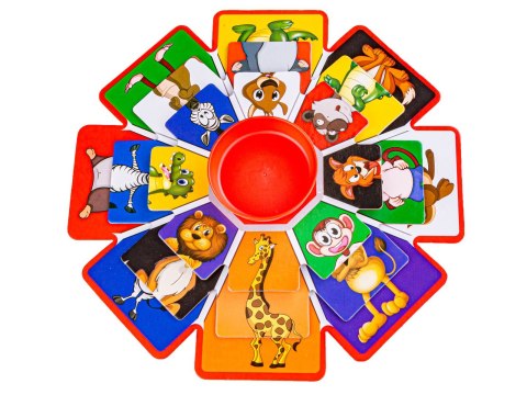 Obrotowa Gra Losowa, Układanka, Puzzle, Zwierzęta I Owoce Obrotowa Gra Losowa, Układanka, Puzzle, Zwierzęta I Owoce