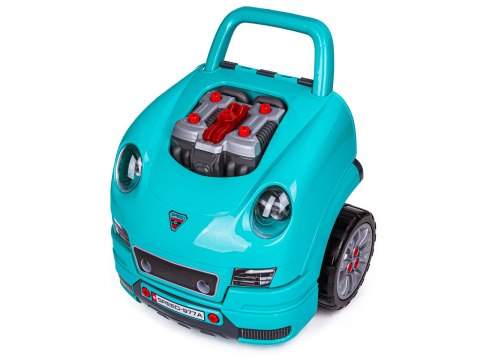 Zestaw Mechanika, Samochód Auto Silnik Do Rozkręcania, Warsztat 61 Elementów, Niebieski Porsche Zestaw Mechanika, Samochód Auto Silnik Do Rozkręcania, Warsztat 61 Elementów, Niebieski Porsche