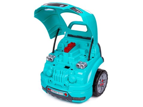 Zestaw Mechanika, Samochód Auto Silnik Do Rozkręcania, Warsztat 61 Elementów, Niebieski Porsche Zestaw Mechanika, Samochód Auto Silnik Do Rozkręcania, Warsztat 61 Elementów, Niebieski Porsche