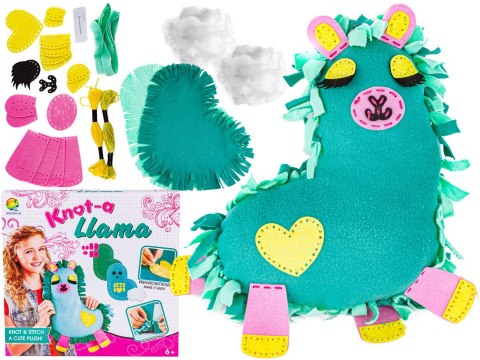 Zestaw Kreatywny Wyszywanka Poduszka Pluszowa Maskotka Do Szycia DIY LAMA Zestaw Kreatywny Wyszywanka Poduszka Pluszowa Maskotka Do Szycia DIY LAMA