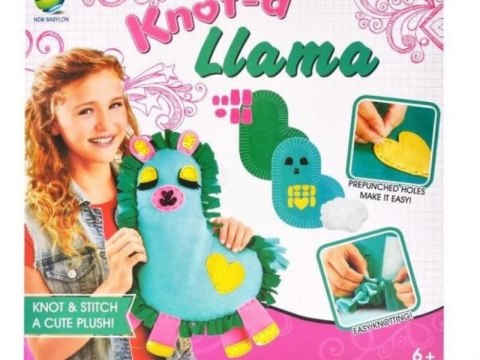 Zestaw Kreatywny Wyszywanka Poduszka Pluszowa Maskotka Do Szycia DIY LAMA Zestaw Kreatywny Wyszywanka Poduszka Pluszowa Maskotka Do Szycia DIY LAMA