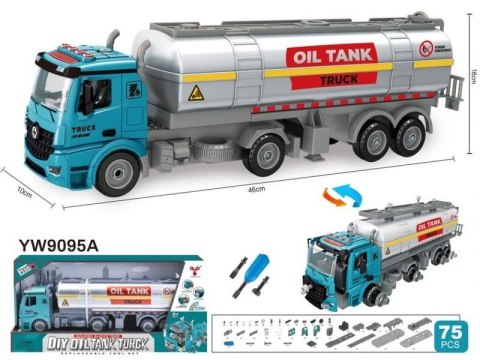 Ciężarówka, Samochód Ciężarowy Do Rozkręcania, Cysterna 75 Elementów Ciężarówka, Samochód Ciężarowy Do Rozkręcania, Cysterna 75 Elementów