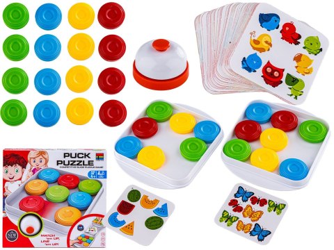 Gra Logiczna SZYBKIE KRĄŻKI Puck Puzzle Karty, Dzwonek, Zręcznościowa Gra Logiczna SZYBKIE KRĄŻKI Puck Puzzle Karty, Dzwonek, Zręcznościowa