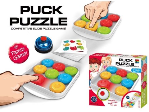 Gra Logiczna SZYBKIE KRĄŻKI Puck Puzzle Karty, Dzwonek, Zręcznościowa Gra Logiczna SZYBKIE KRĄŻKI Puck Puzzle Karty, Dzwonek, Zręcznościowa