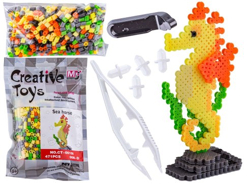 Koraliki do prasowania Wersja 3D, Szablon KONIK MORSKI, Saszetka, Prasowanka Koraliki do prasowania Wersja 3D, Szablon KONIK MORSKI, Saszetka, Prasowanka