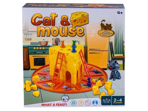 Rodzinna Gra KOT I MYSZY Złap Ser, Drabinki, Cat & Mouse Rodzinna Gra KOT I MYSZY Złap Ser, Drabinki, Cat & Mouse