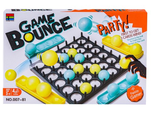 Rodzinna Gra Zręcznościowa BOUNCE GAME, Układanka, Karty, Piłeczki Rodzinna Gra Zręcznościowa BOUNCE GAME, Układanka, Karty, Piłeczki