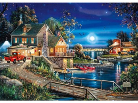 Haft Diamentowy, Obraz, Mozaika Diamentowa Diamond Painting, GOSPODARSTWO NOCĄ 40x30cm Haft Diamentowy, Obraz, Mozaika Diamentowa Diamond Painting, GOSPODARSTWO NOCĄ 40x30cm