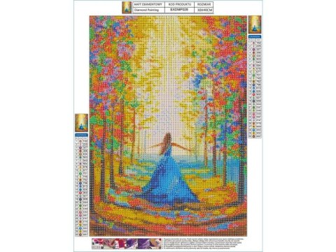 Haft Diamentowy, Obraz, Mozaika Diamentowa Diamond Painting, KWIECISTA ALEJA 30x40cm Haft Diamentowy, Obraz, Mozaika Diamentowa Diamond Painting, KWIECISTA ALEJA 30x40cm