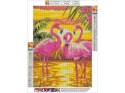 Haft Diamentowy, Obraz, Mozaika Diamentowa Diamond Painting, RÓŻOWE FLAMINGI 30x40cm Haft Diamentowy, Obraz, Mozaika Diamentowa Diamond Painting, RÓŻOWE FLAMINGI 30x40cm