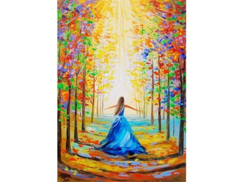 OBRAZ MALOWANIE PO NUMERACH RAMA 40x50cm KWIECISTA ALEJA OBRAZ MALOWANIE PO NUMERACH RAMA 40x50cm KWIECISTA ALEJA