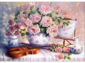 Haft Diamentowy, Obraz, Mozaika Diamentowa Diamond Painting, BUKIET KWIATÓW, SKRZYPCE 40x30cm Haft Diamentowy, Obraz, Mozaika Diamentowa Diamond Painting, BUKIET KWIATÓW, SKRZYPCE 40x30cm