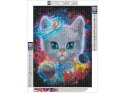 Haft Diamentowy, Obraz, Mozaika Diamentowa Diamond Painting, KOSMICZNY KOT 30x40cm Haft Diamentowy, Obraz, Mozaika Diamentowa Diamond Painting, KOSMICZNY KOT 30x40cm