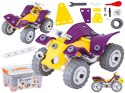 Klocki Elastyczne, Konstrukcyjne 100 El. Formuła 1, Quad, Helikopter, Samolot Do Rozkręcania I Skręcania 4w1 Klocki Elastyczne, Konstrukcyjne 100 El. Formuła 1, Quad, Helikopter, Samolot Do Rozkręcania I Skręcania 4w1