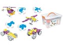 Klocki Elastyczne, Konstrukcyjne 100 El. Formuła 1, Quad, Helikopter, Samolot Do Rozkręcania I Skręcania 4w1 Klocki Elastyczne, Konstrukcyjne 100 El. Formuła 1, Quad, Helikopter, Samolot Do Rozkręcania I Skręcania 4w1