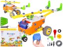 Klocki Elastyczne, Konstrukcyjne 164 El. Auto, Quad, Helikopter, Samolot, Robot Do Rozkręcania I Skręcania 5w1 Klocki Elastyczne, Konstrukcyjne 164 El. Auto, Quad, Helikopter, Samolot, Robot Do Rozkręcania I Skręcania 5w1