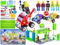 Klocki Konstrukcyjne MIASTO 340 El. Pojazdy, Stacja Benzynowa, Auto, Samochód, Samolot Do Rozkręcania I Skręcania 10w1 Klocki Konstrukcyjne MIASTO 340 El. Pojazdy, Stacja Benzynowa, Auto, Samochód, Samolot Do Rozkręcania I Skręcania 10w1