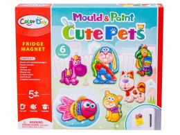 Kreatywny Zestaw Stwórz Magnes, Odlew DIY CUTE PETS - UROCZE ZWIERZĄTKA Zrób To Sam