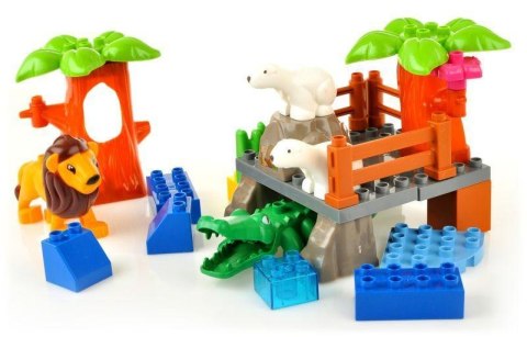 Edukacyjne Klocki - Duże ZOO - Ponad 110 Elementów Zestaw 2 Edukacyjne Klocki - Duże ZOO - Ponad 110 Elementów Zestaw 2