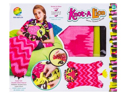 Kreatywny Zestaw, Wyszywanka, Pluszowy KOCYK Do Szycia Narzutka DIY LEW Kreatywny Zestaw, Wyszywanka, Pluszowy KOCYK Do Szycia Narzutka DIY LEW