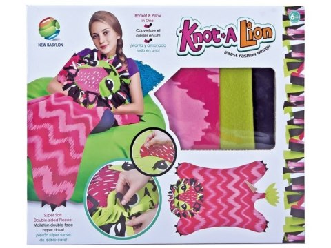 Kreatywny Zestaw, Wyszywanka, Pluszowy KOCYK Do Szycia Narzutka DIY LEW Kreatywny Zestaw, Wyszywanka, Pluszowy KOCYK Do Szycia Narzutka DIY LEW
