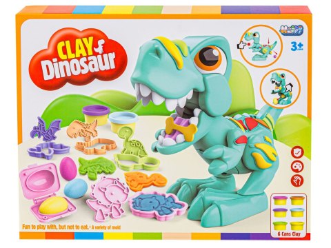Kreatywny zestaw z masą plastyczną, ciastolina DINOZAUR + akcesoria Kreatywny zestaw z masą plastyczną, ciastolina DINOZAUR + akcesoria