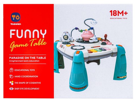 Edukacyjny Interaktywny Stolik Dla Dzieci 2W1 KOSMOS Projektor Niebieski Edukacyjny Interaktywny Stolik Dla Dzieci 2W1 KOSMOS Projektor Niebieski